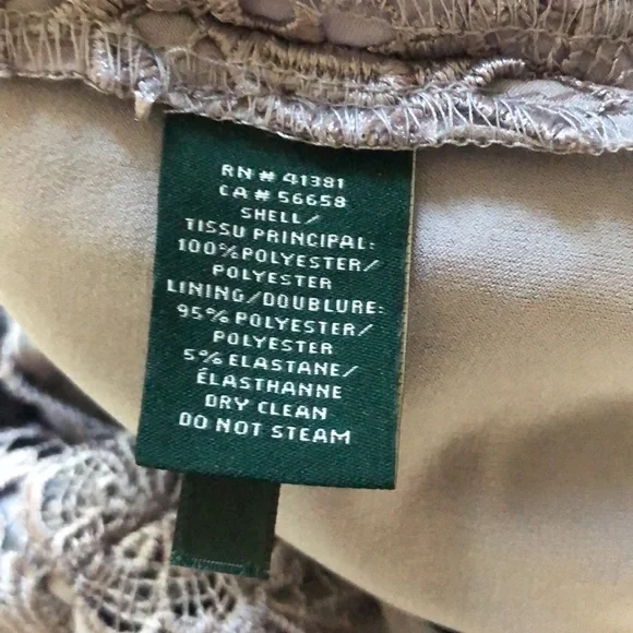 Ralph Lauren Evening Gray Lace Overlay Sheath Dress 6 - Picture 8 of 12